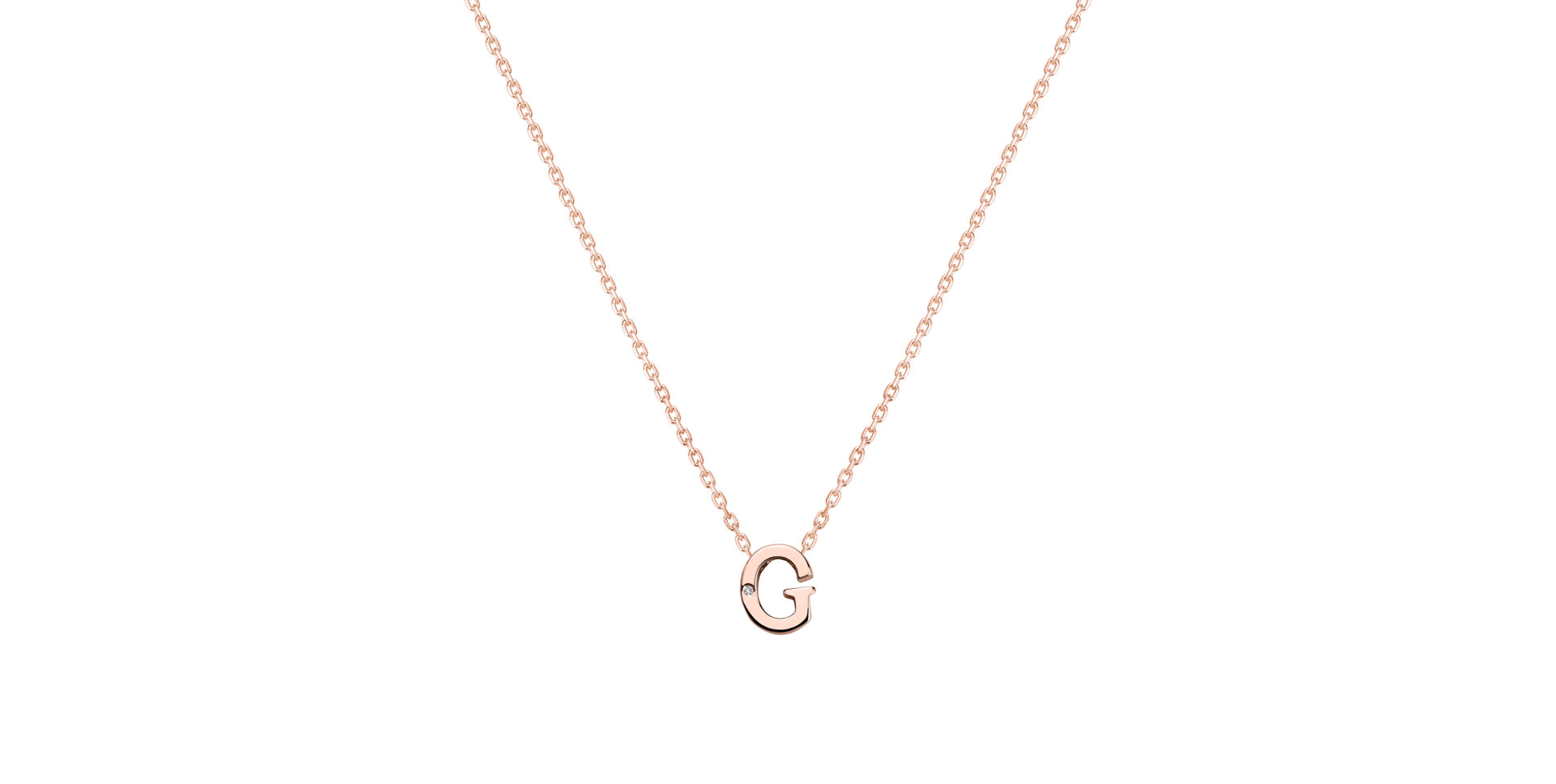 Diamond necklace Flat Line G