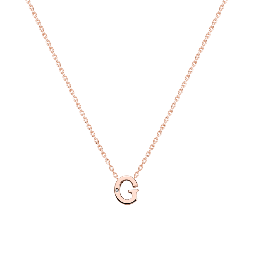 Diamond necklace Flat Line G