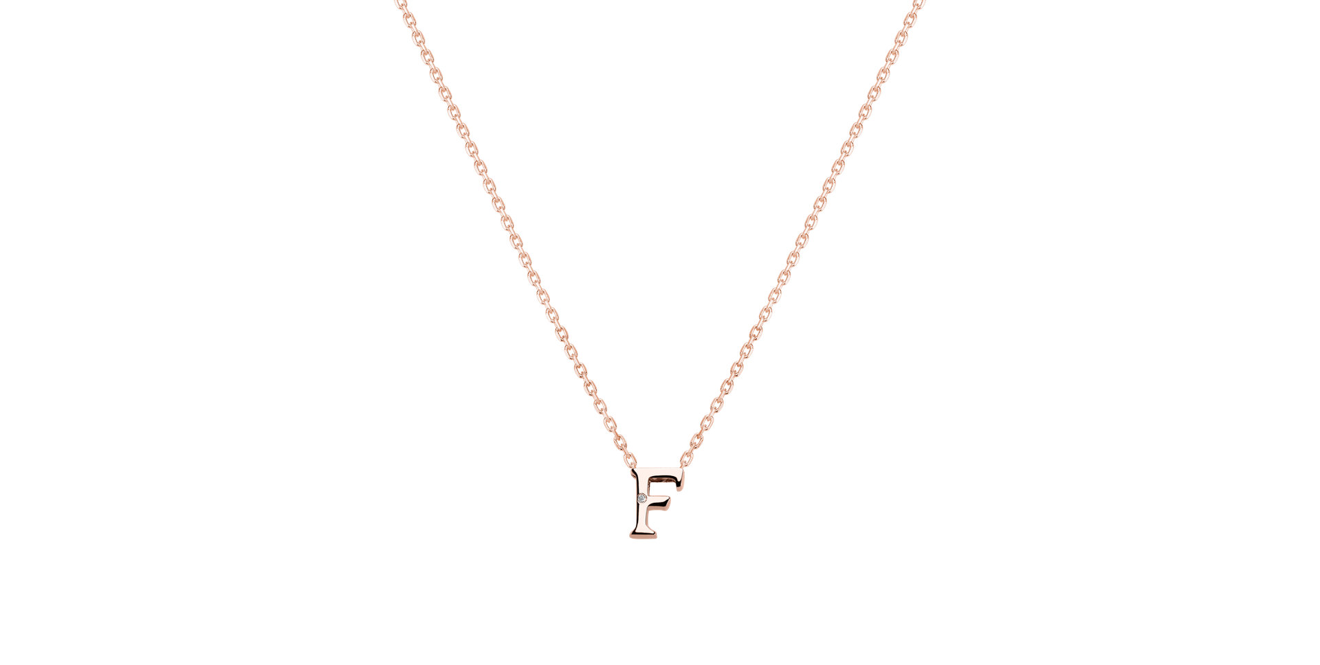 Diamond necklace Flat Line F