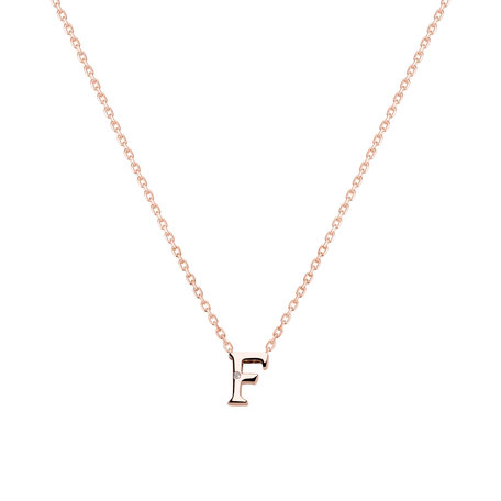 Diamond necklace Flat Line F