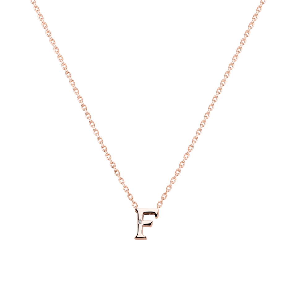 Diamond necklace Flat Line F