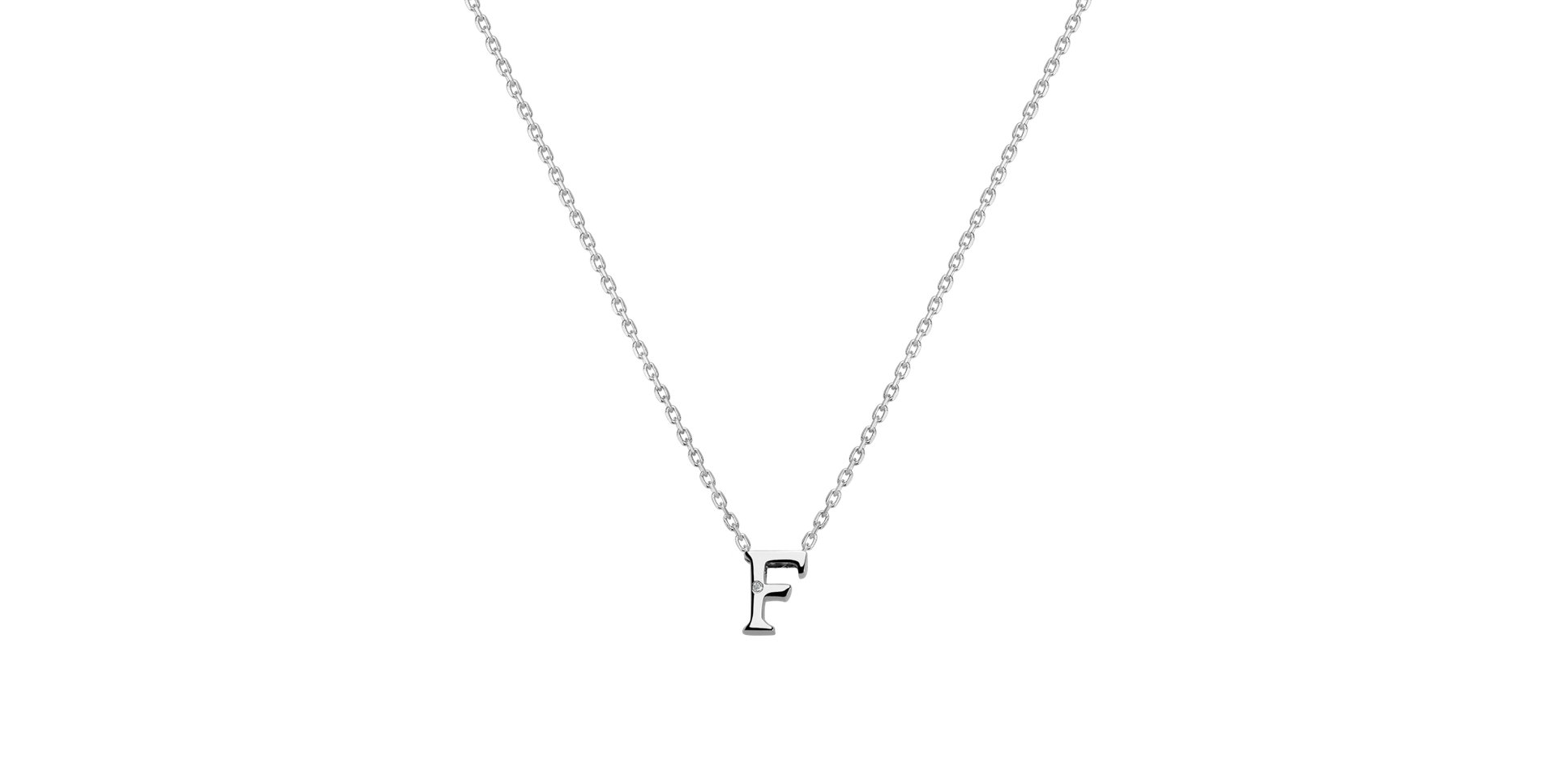 Diamond necklace Flat Line F