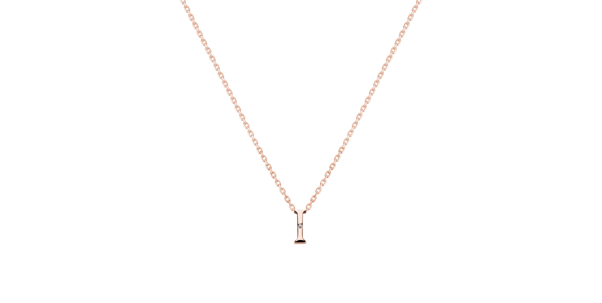 Diamond necklace Flat Line I
