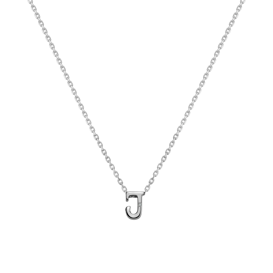 Diamond necklace Flat Line J