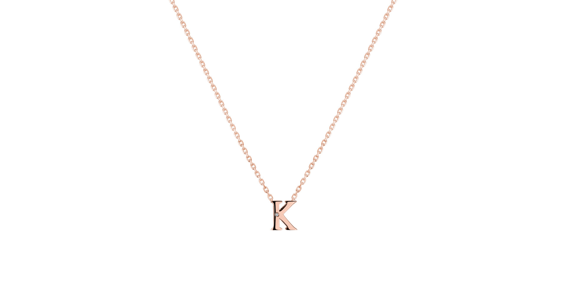 Diamond necklace Flat Line K