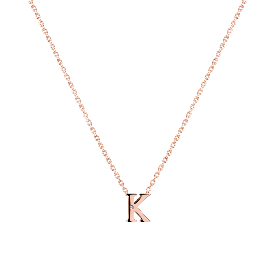 Diamond necklace Flat Line K