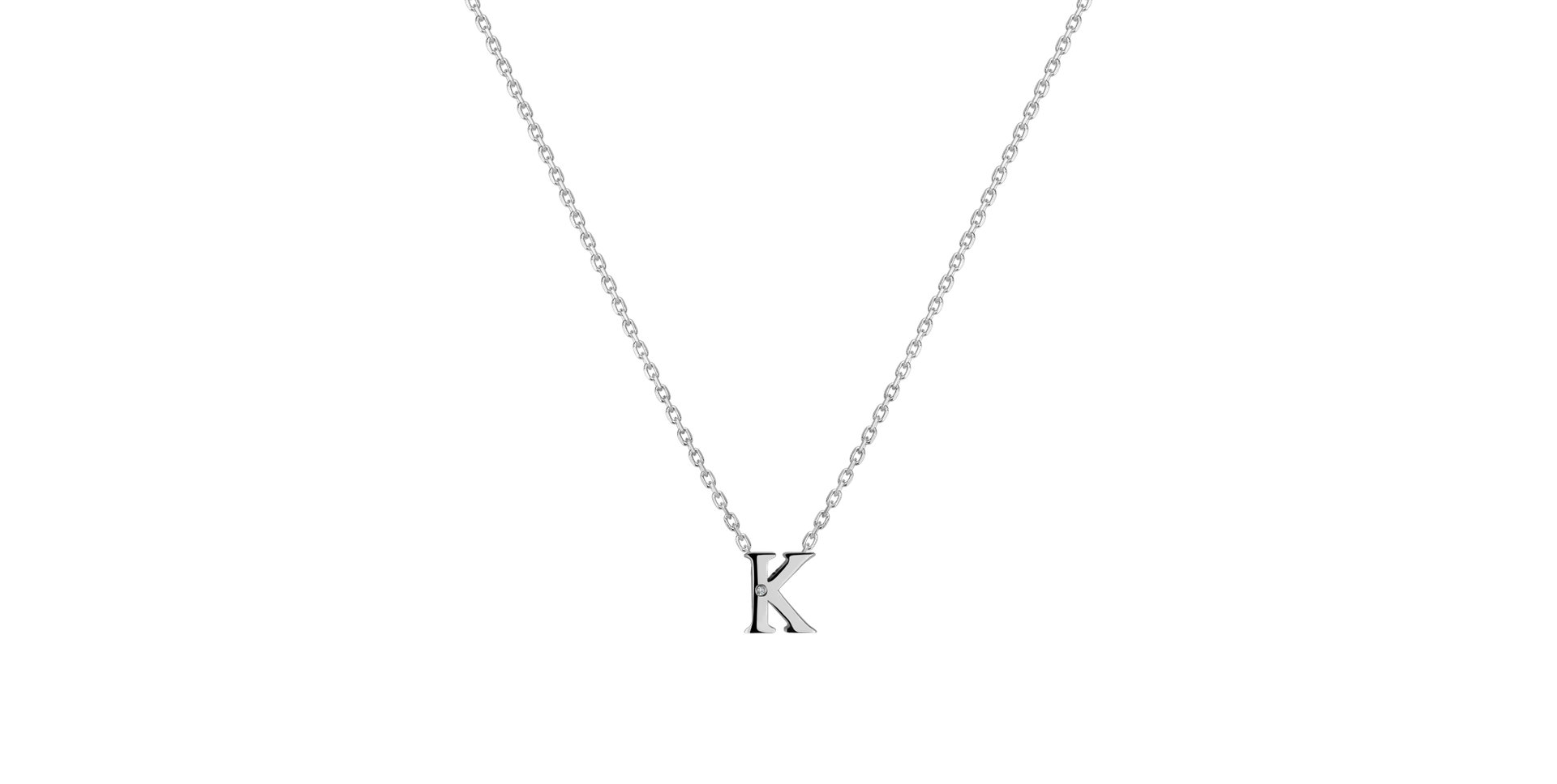 Diamond necklace Flat Line K