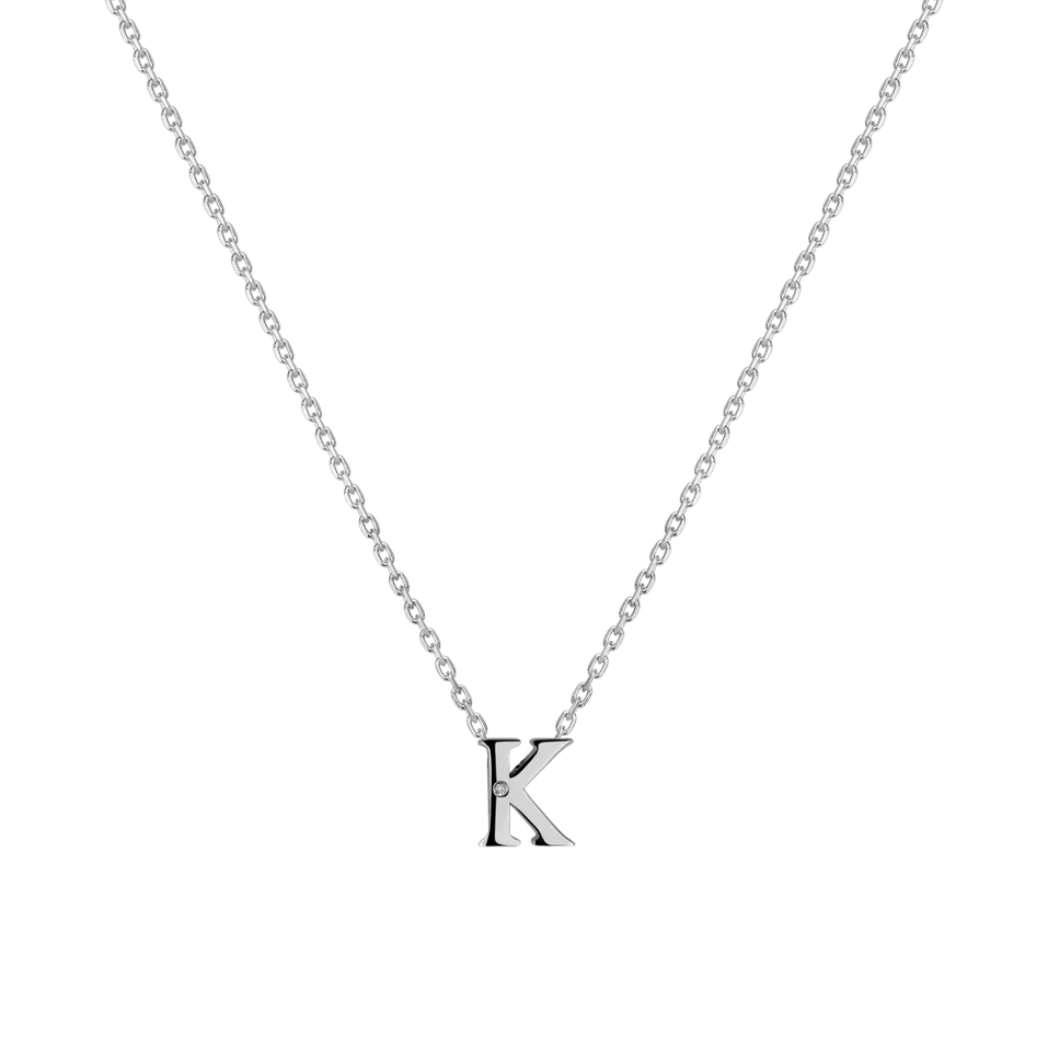 Diamond necklace Flat Line K