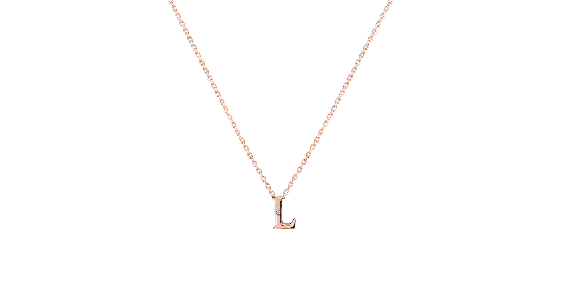 Diamond necklace Flat Line L