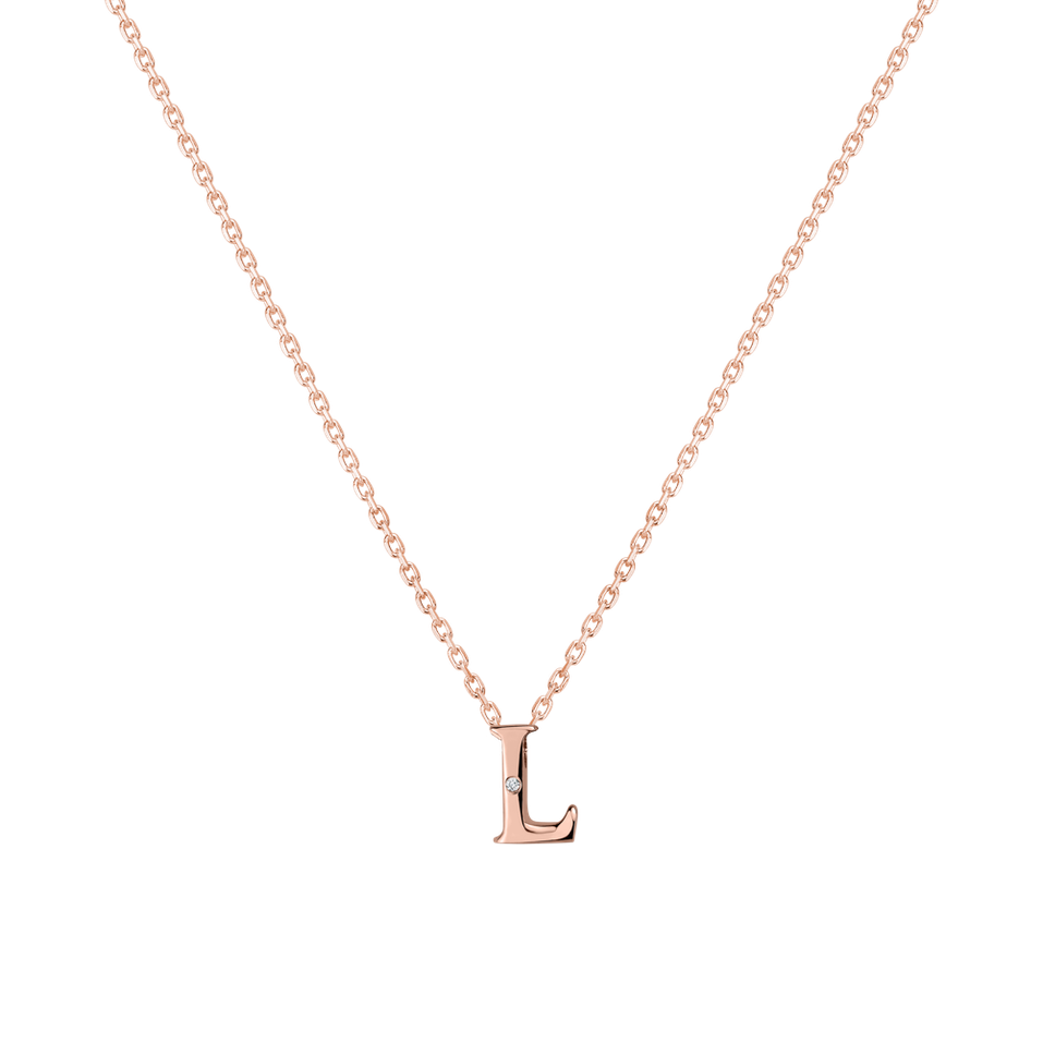 Diamond necklace Flat Line L