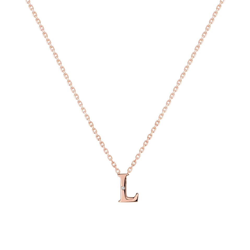 Diamond necklace Flat Line L