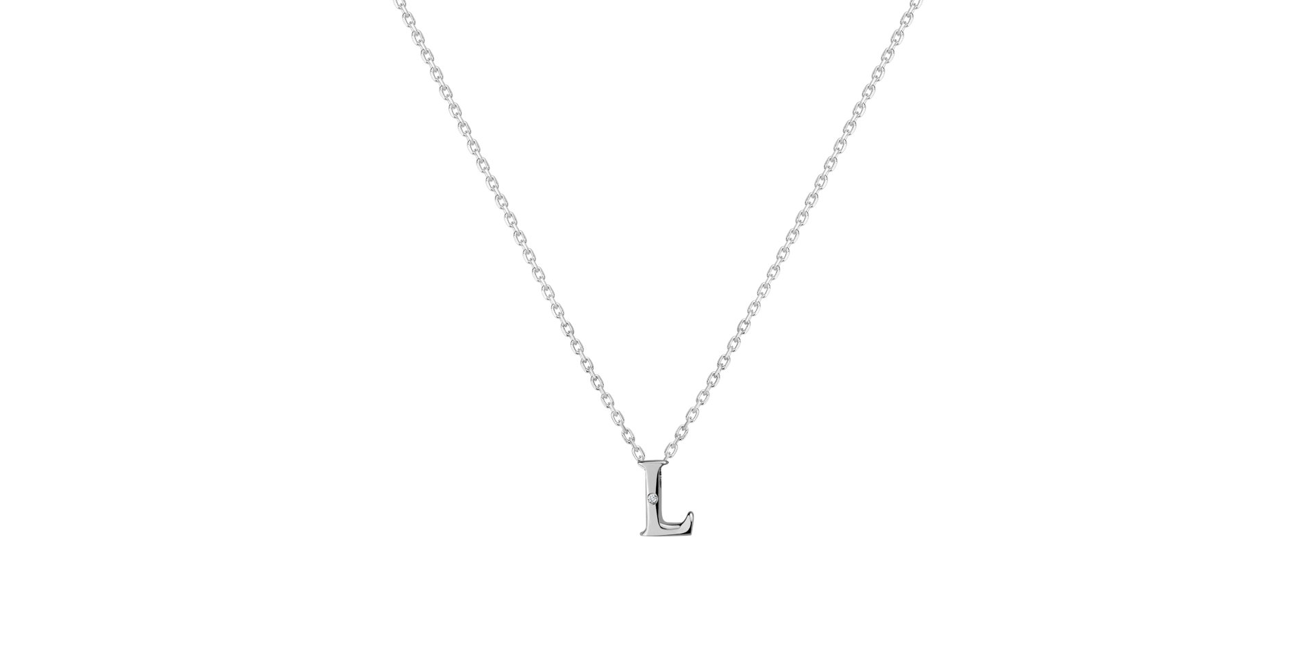 Diamond necklace Flat Line L