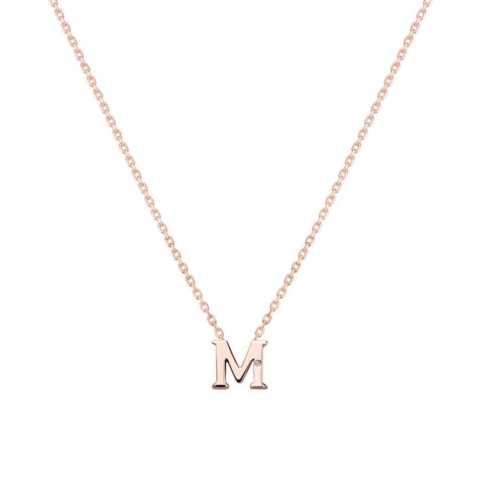 Diamond necklace Flat Line M