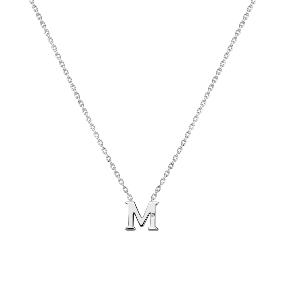 Diamond necklace Flat Line M