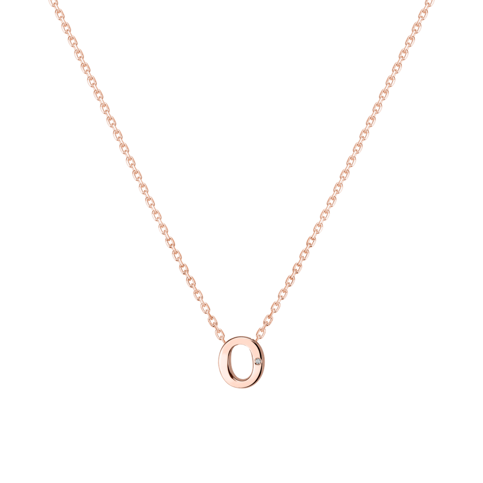 Diamond necklace Flat Line O