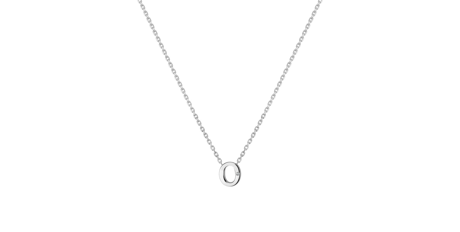 Diamond necklace Flat Line O