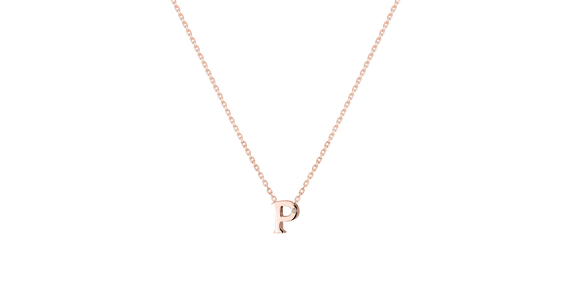 Diamond necklace Flat Line P