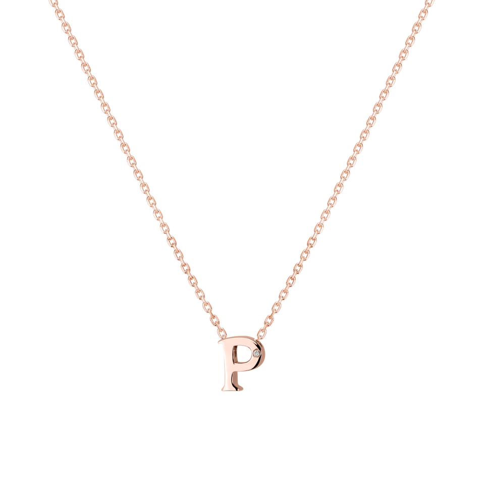 Diamond necklace Flat Line P