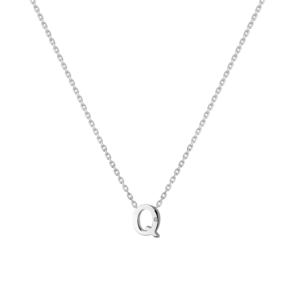 Diamond necklace Flat Line Q