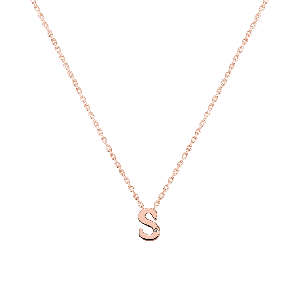 Diamond necklace Flat Line S