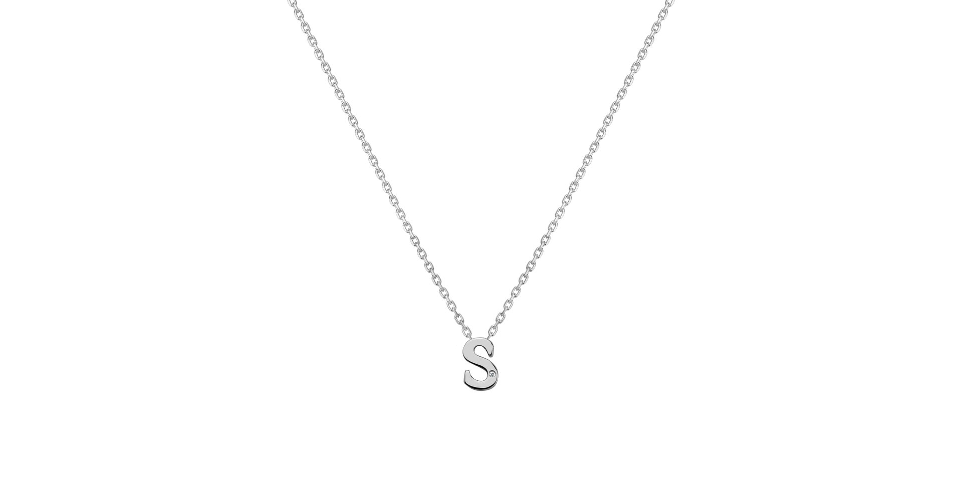 Diamond necklace Flat Line S
