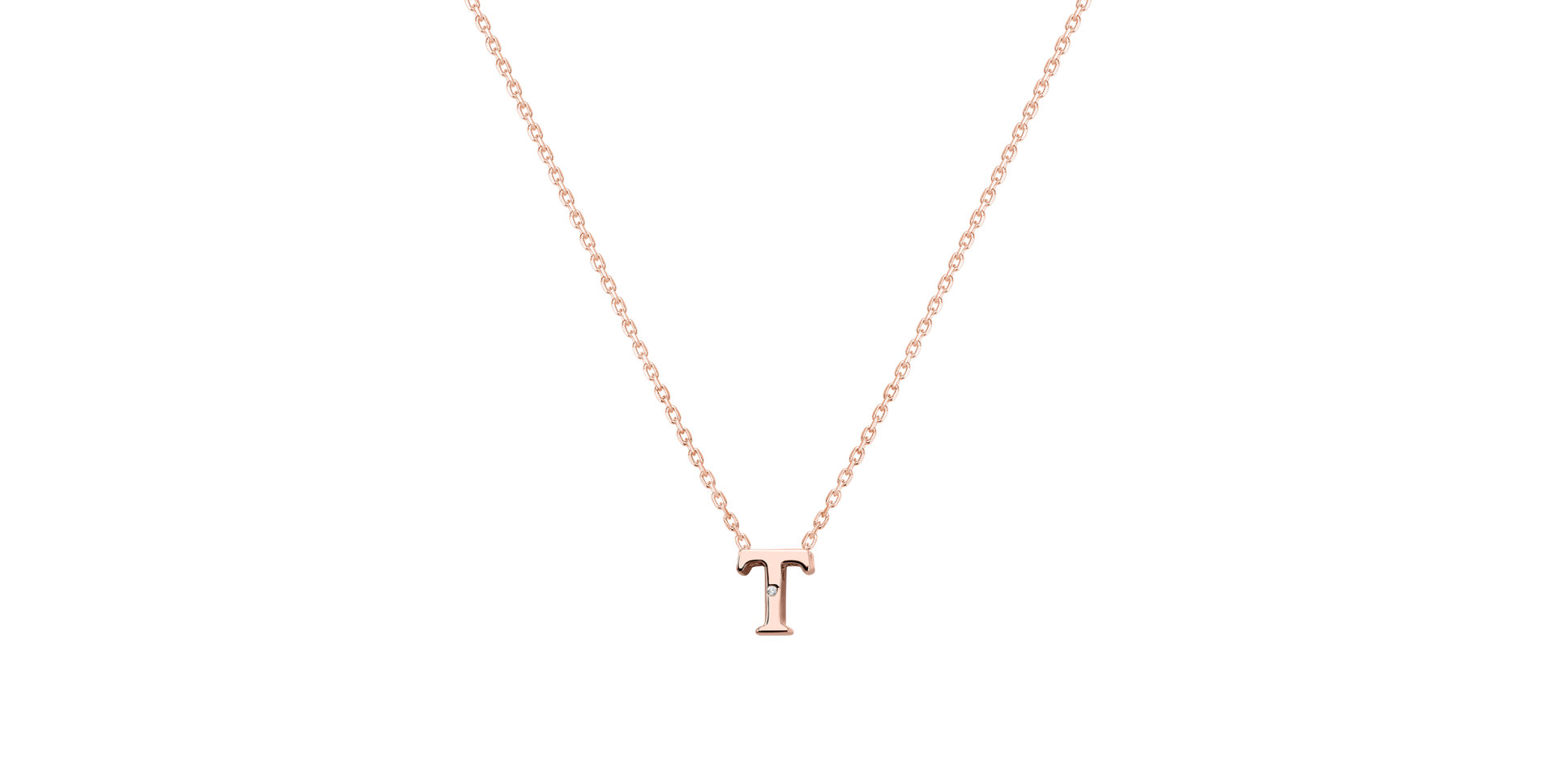 Diamond necklace Flat Line T