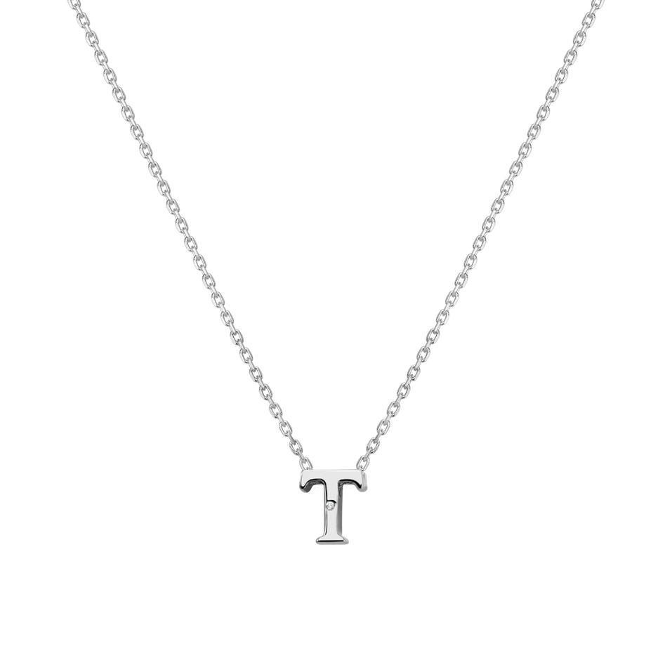 Diamond necklace Flat Line T