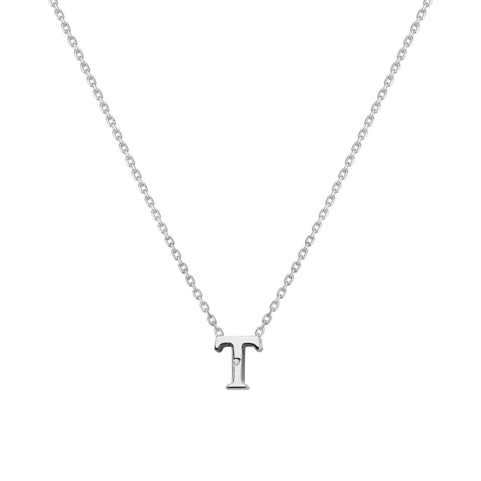 Diamond necklace Flat Line T