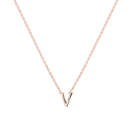 Diamond necklace Flat Line V