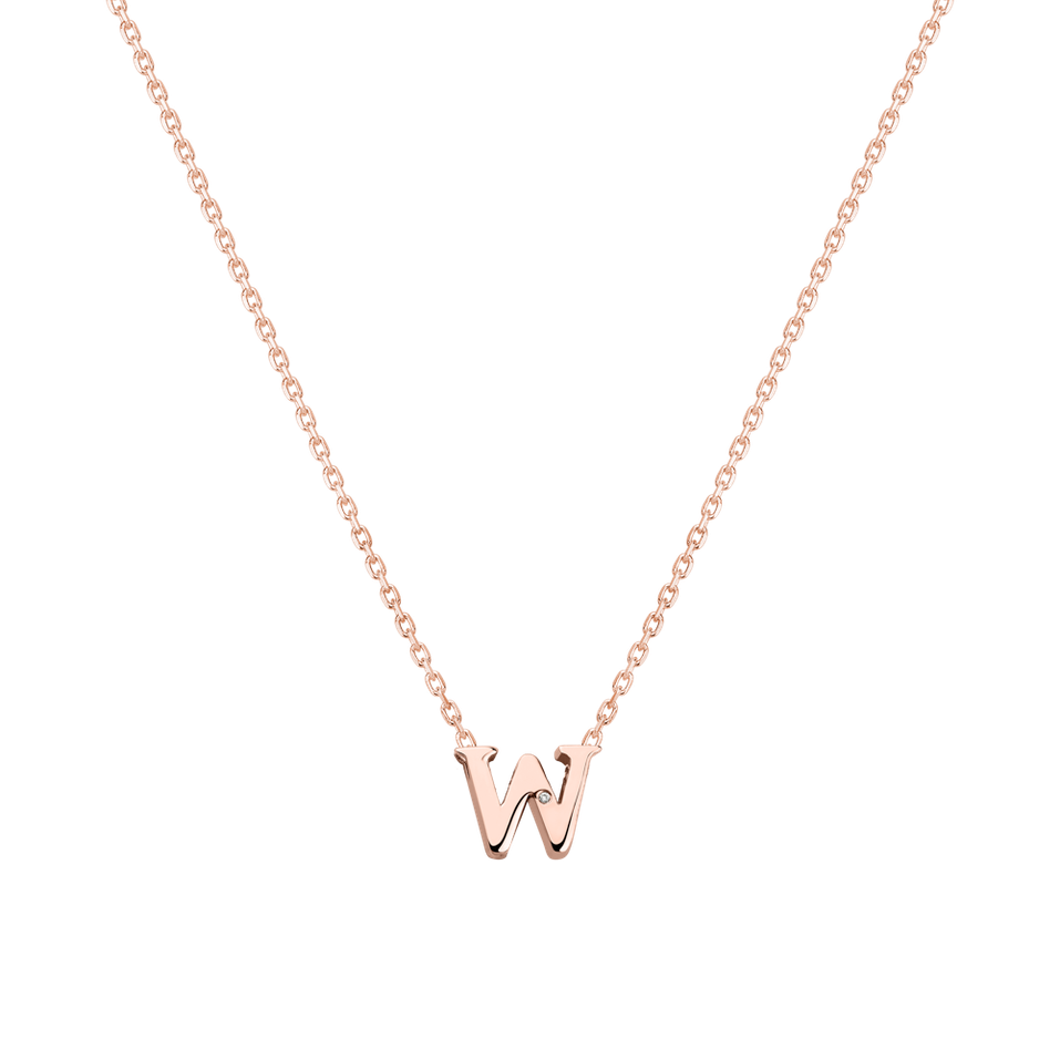 Diamond necklace Flat Line W