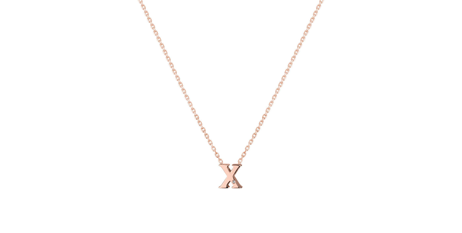 Diamond necklace Flat Line X