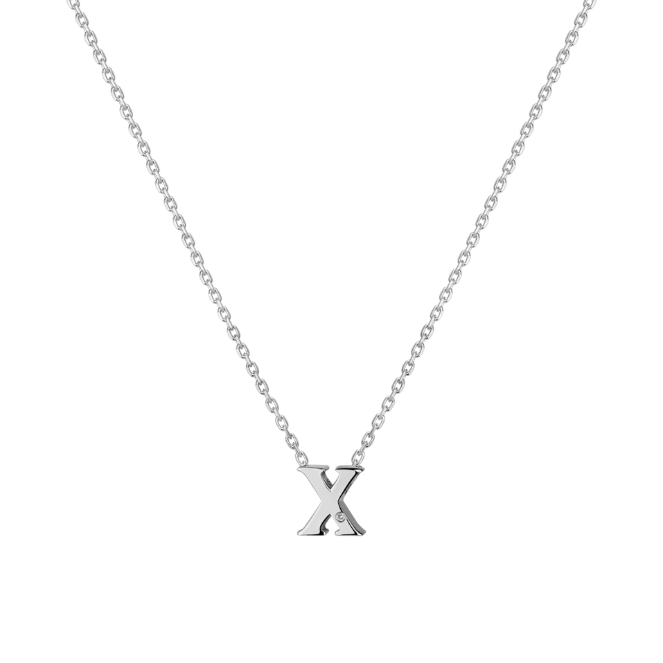 Diamond necklace Flat Line X