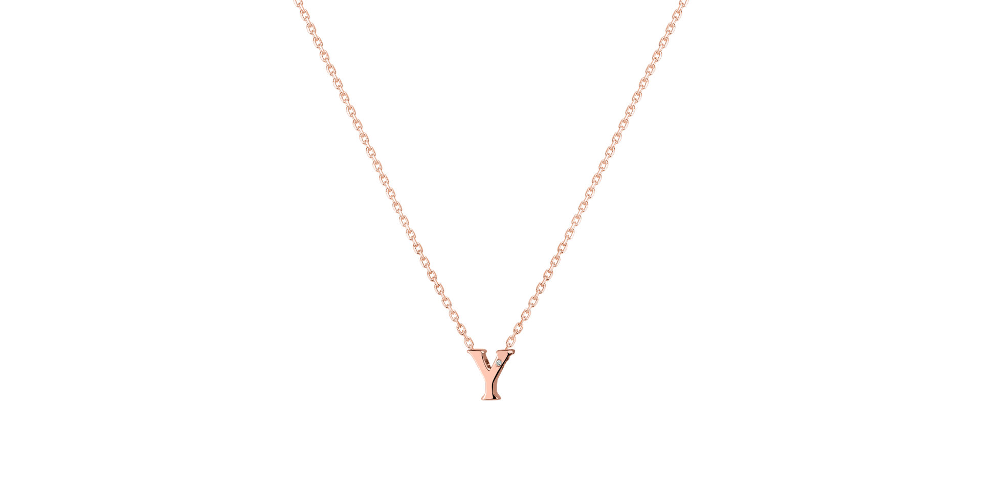 Diamond necklace Flat Line Y