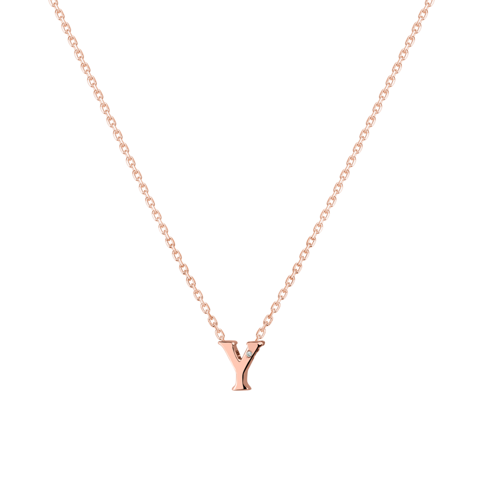Diamond necklace Flat Line Y