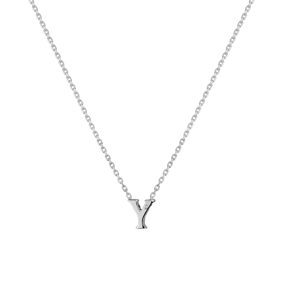 Diamond necklace Flat Line Y