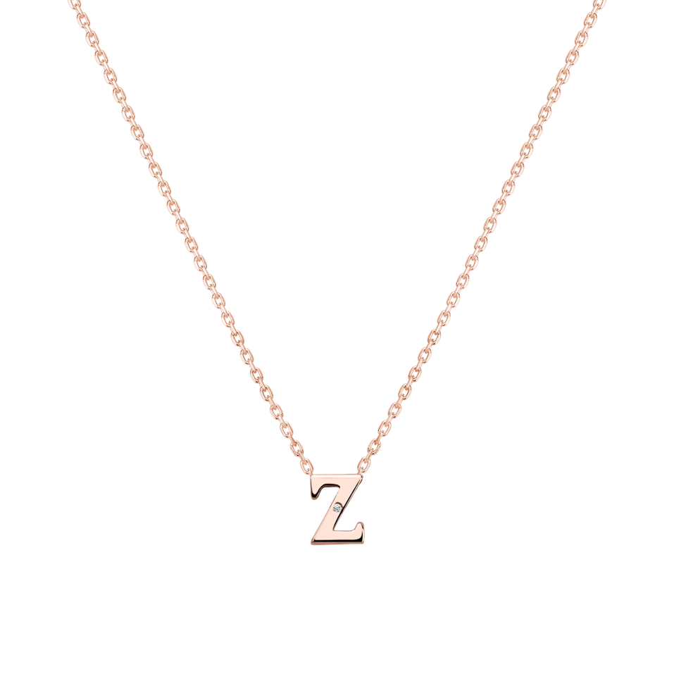 Diamond necklace Flat Line Z