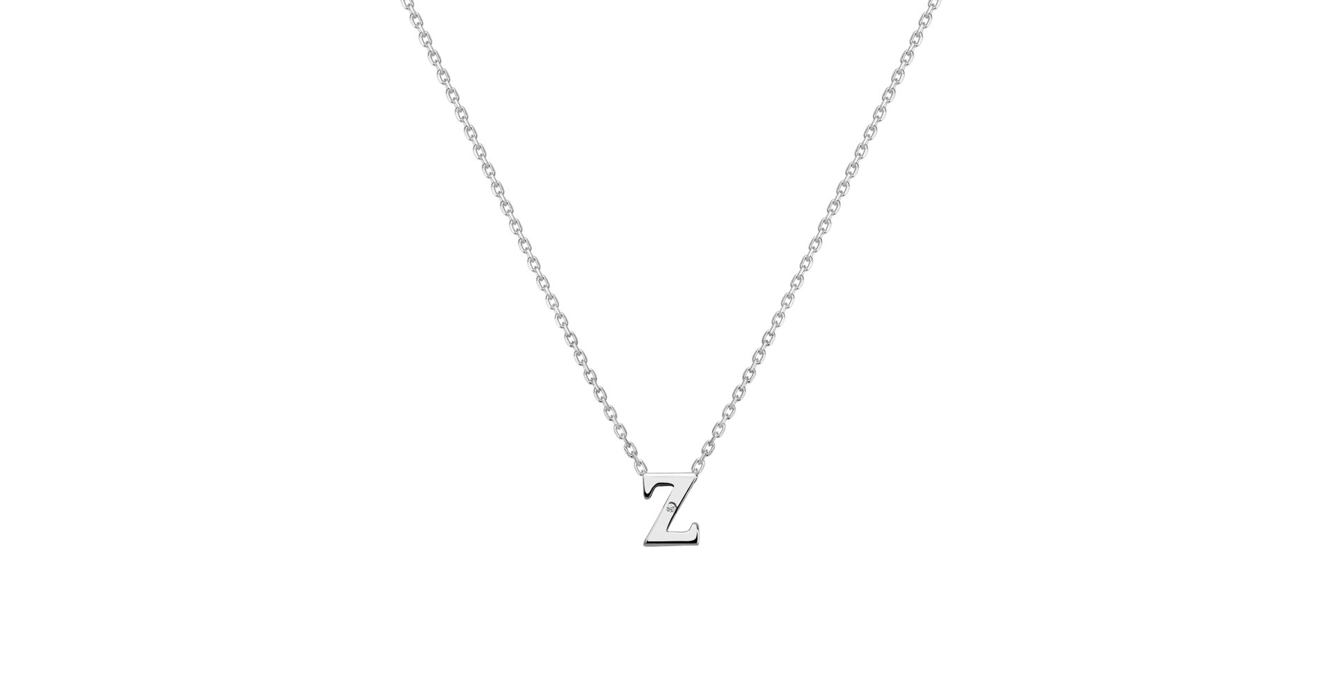 Diamond necklace Flat Line Z