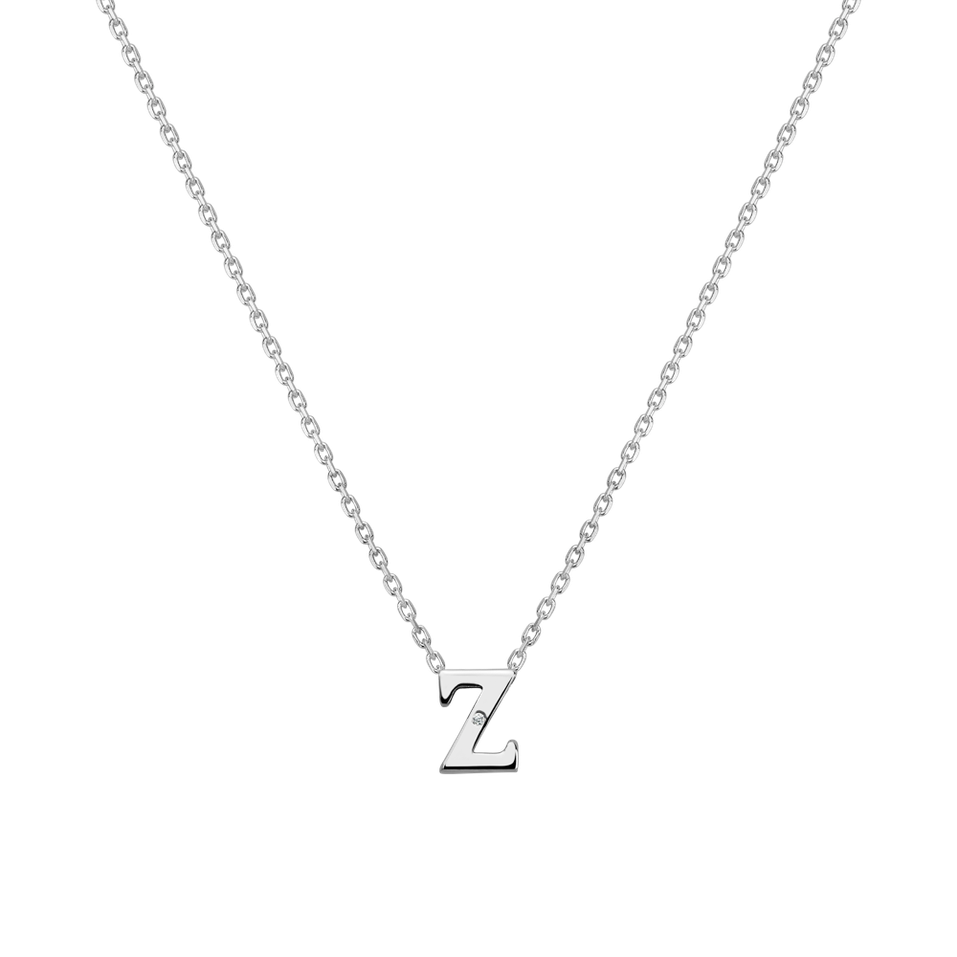 Diamond necklace Flat Line Z