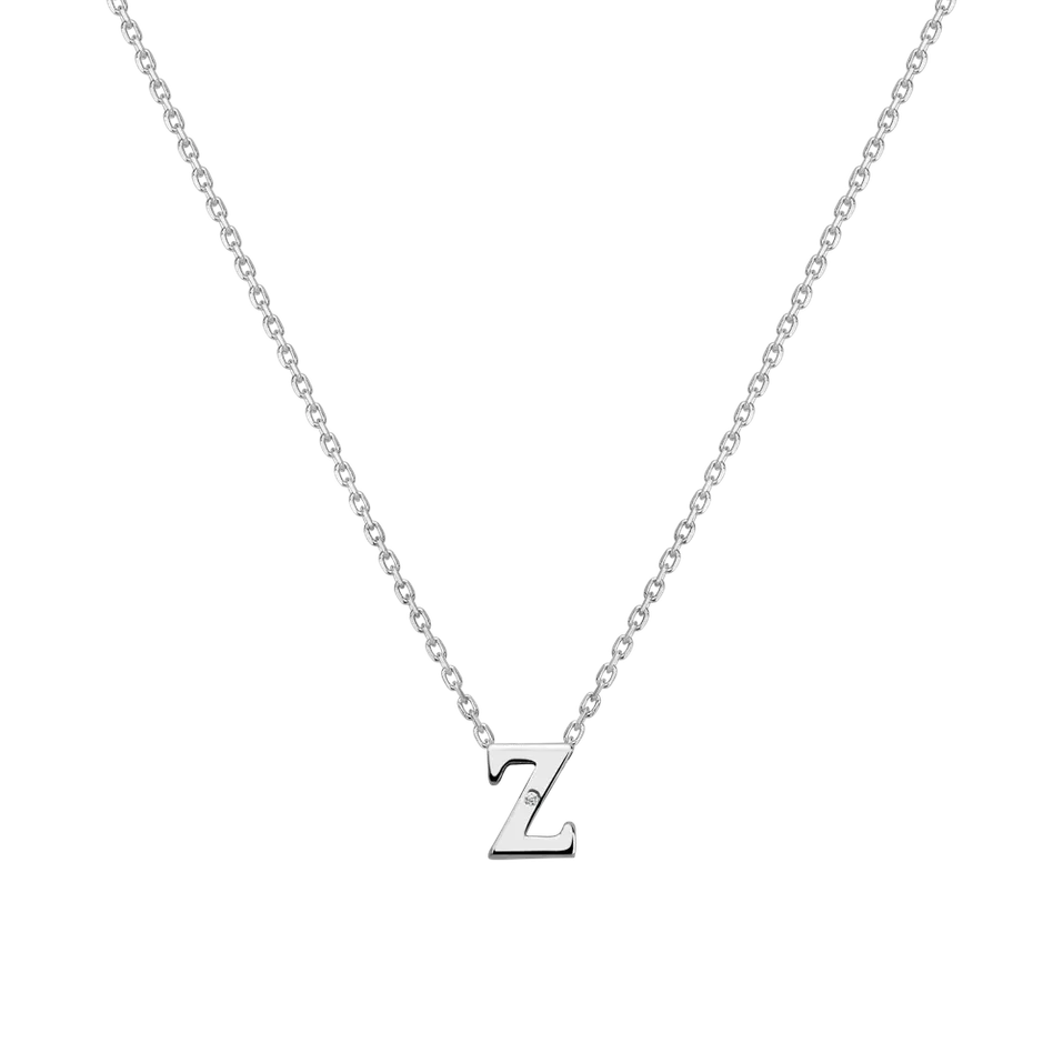 Diamond necklace Flat Line Z