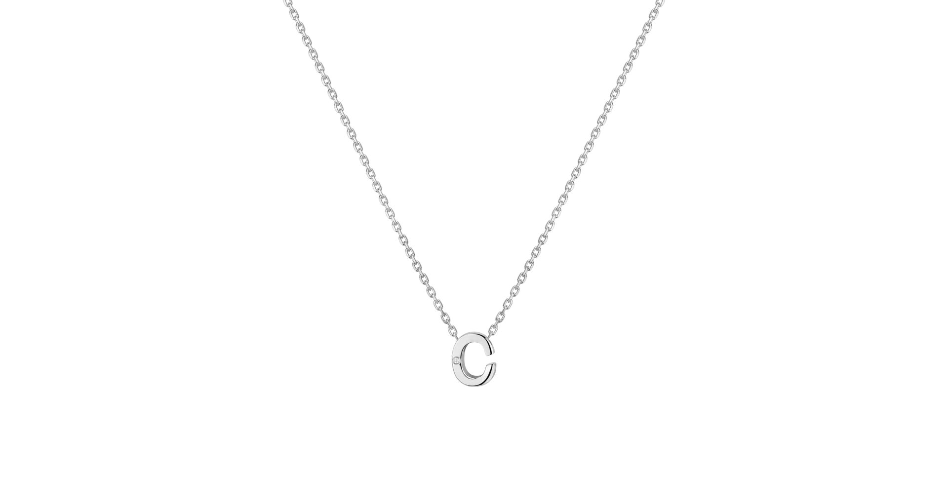 Diamond necklace Flat Line C