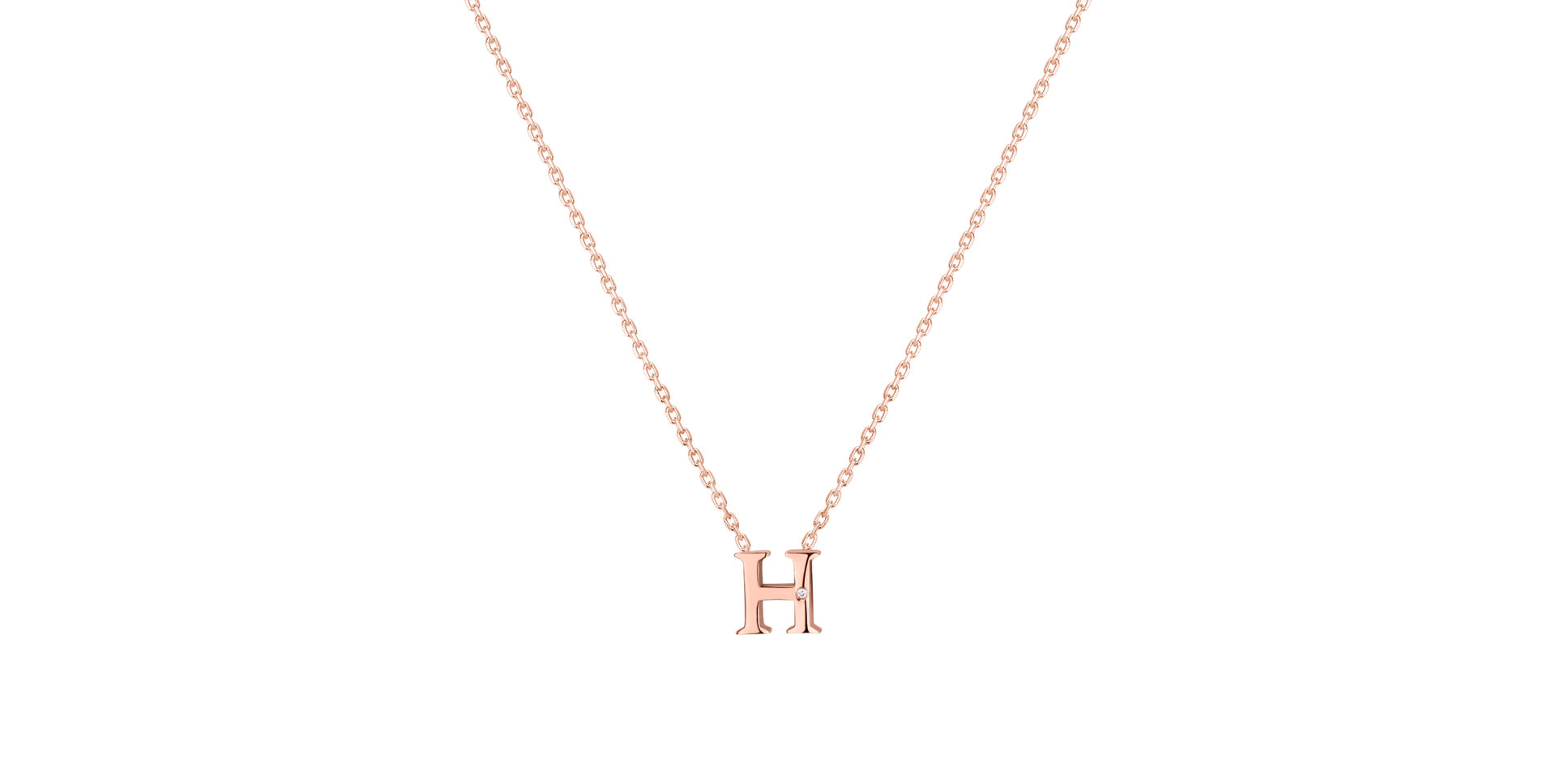 Diamond necklace Flat Line H