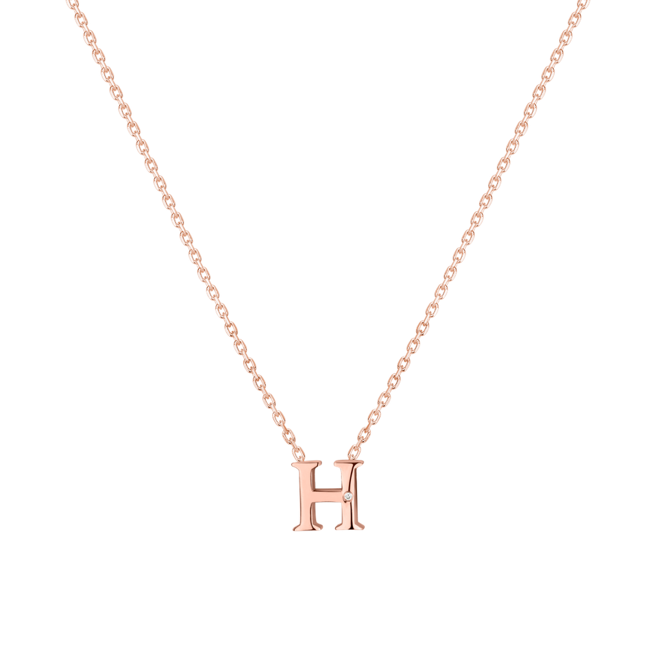 Diamond necklace Flat Line H