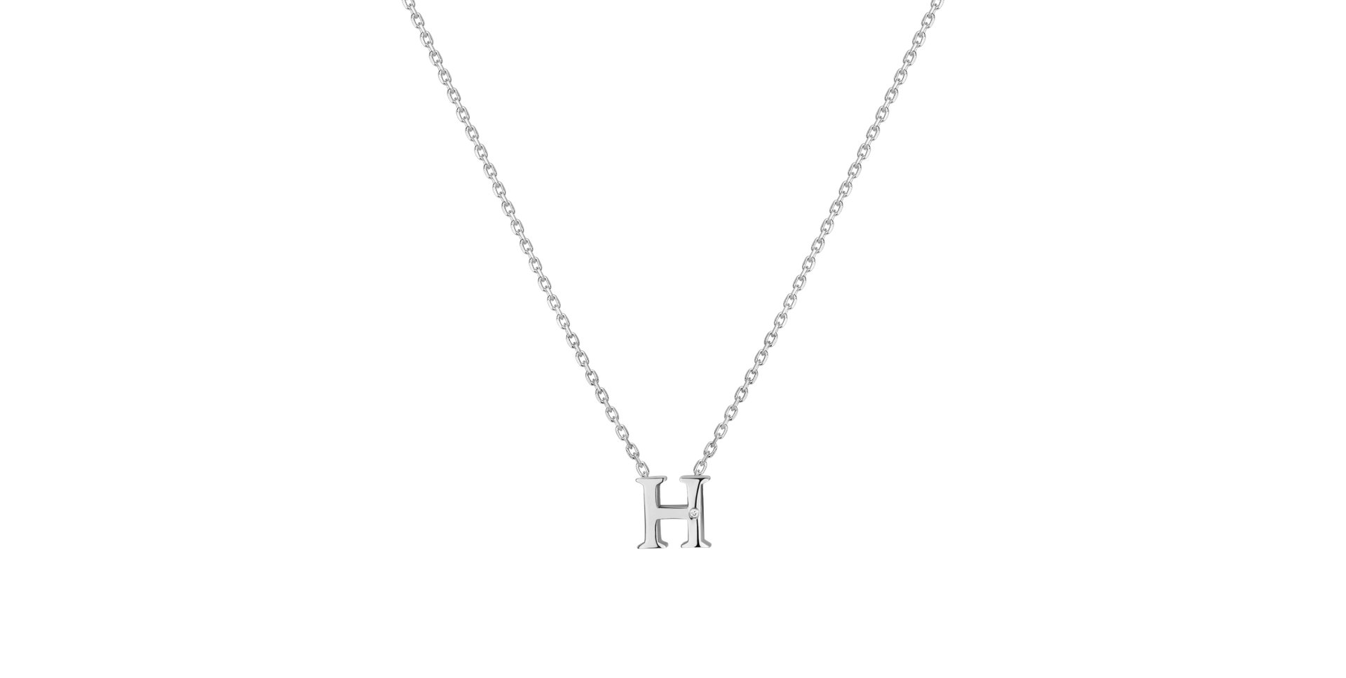 Diamond necklace Flat Line H