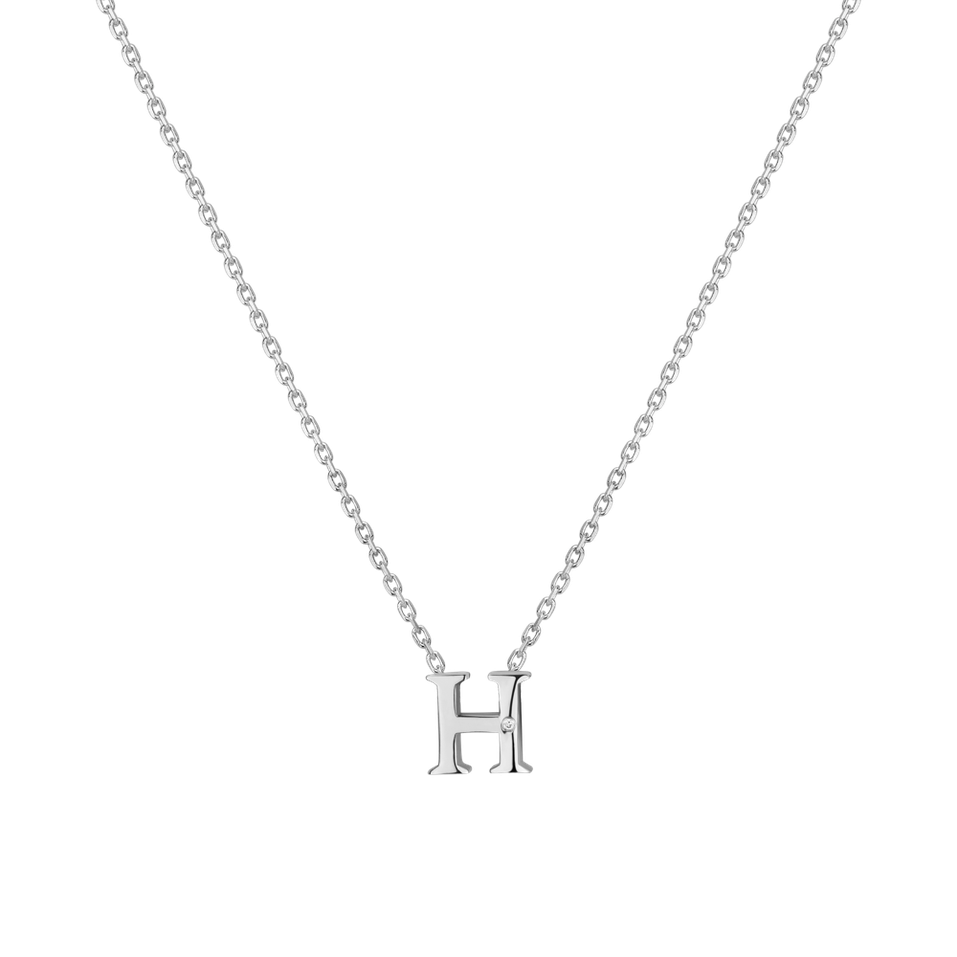 Diamond necklace Flat Line H