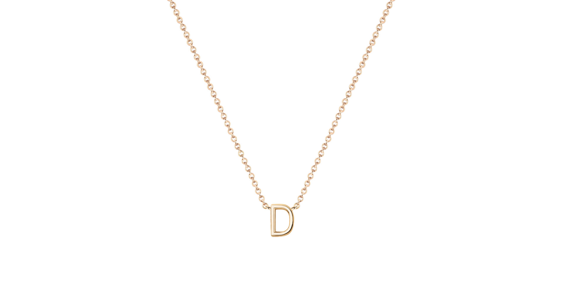 Diamond necklace Round Line D