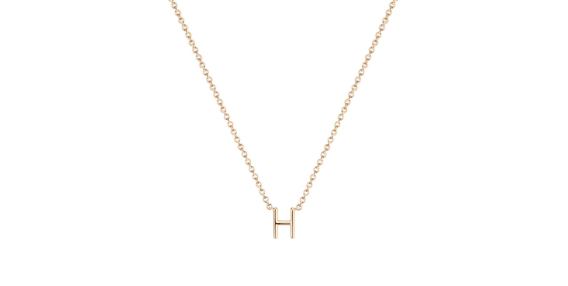 Diamond necklace Round Line H