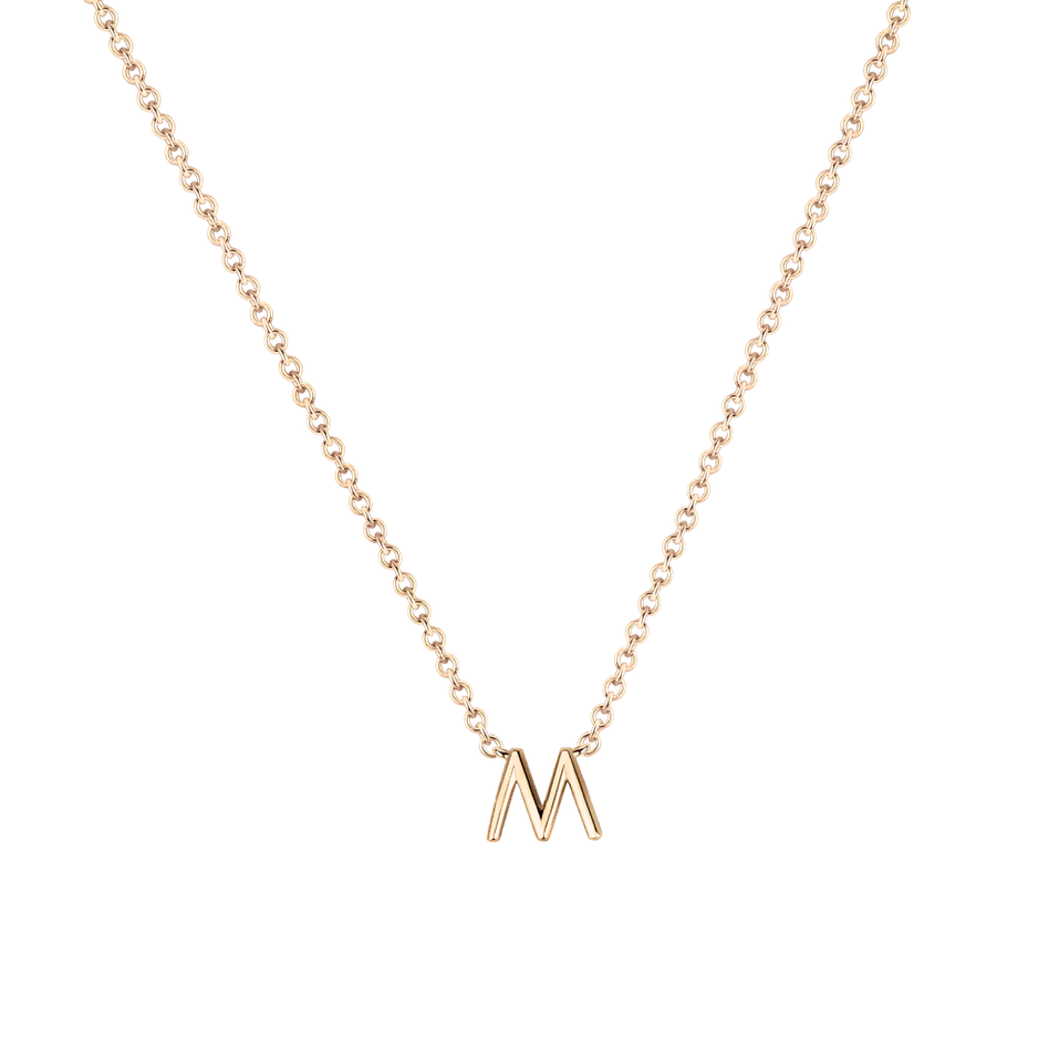 Diamond necklace Round Line M