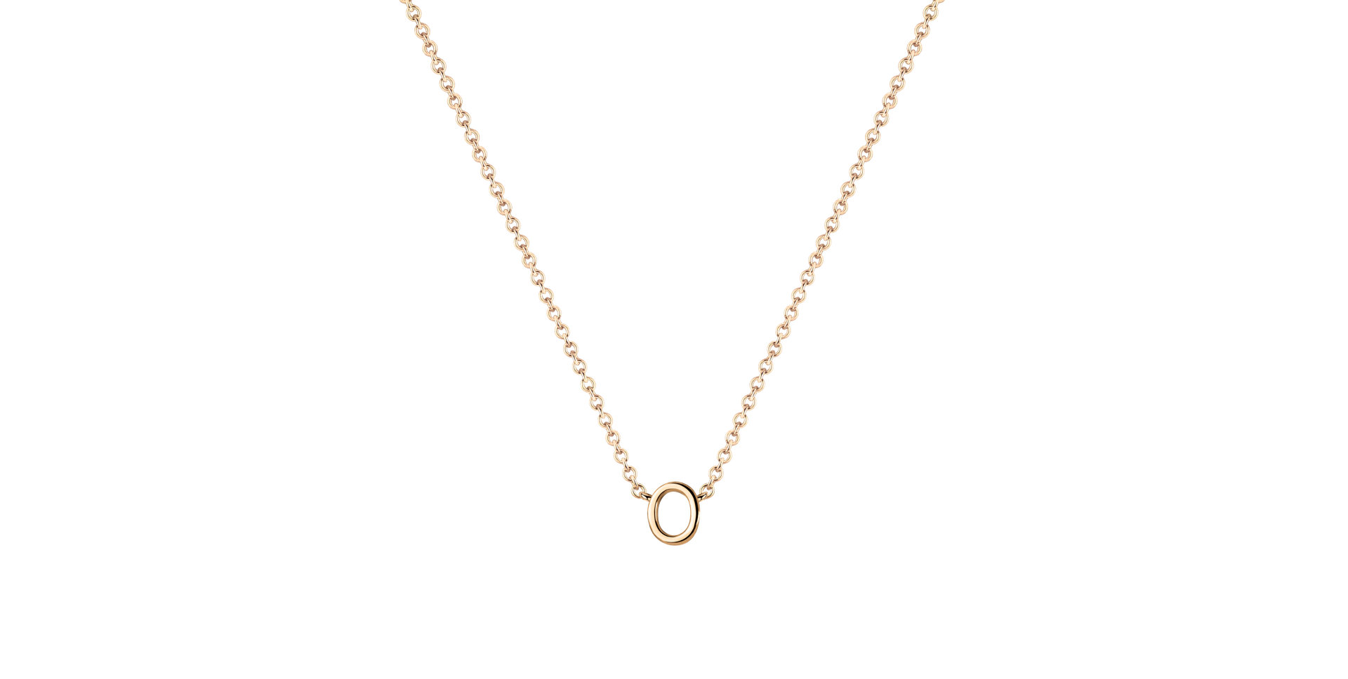 Diamond necklace Round Line O