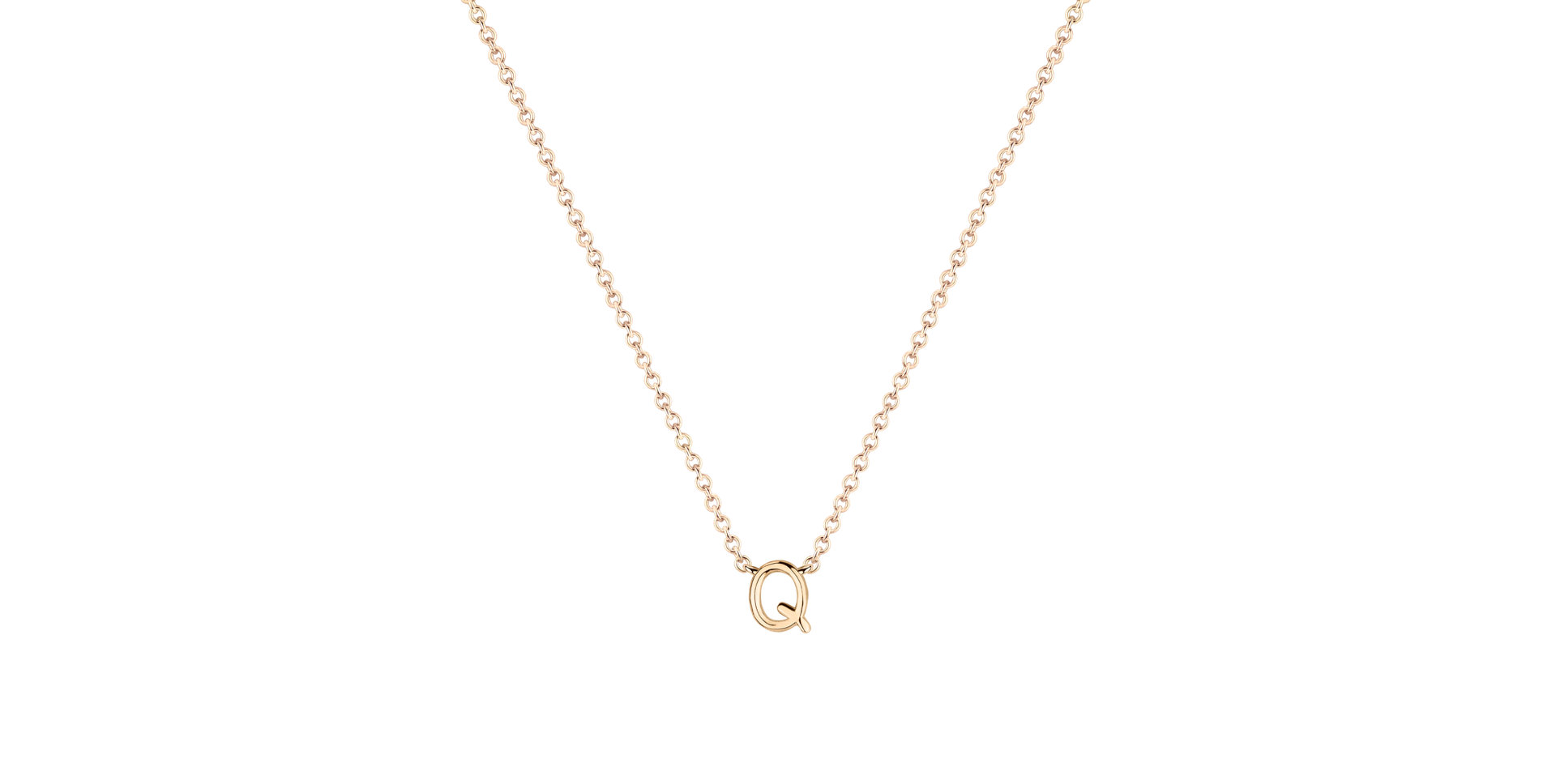 Diamond necklace Round Line Q