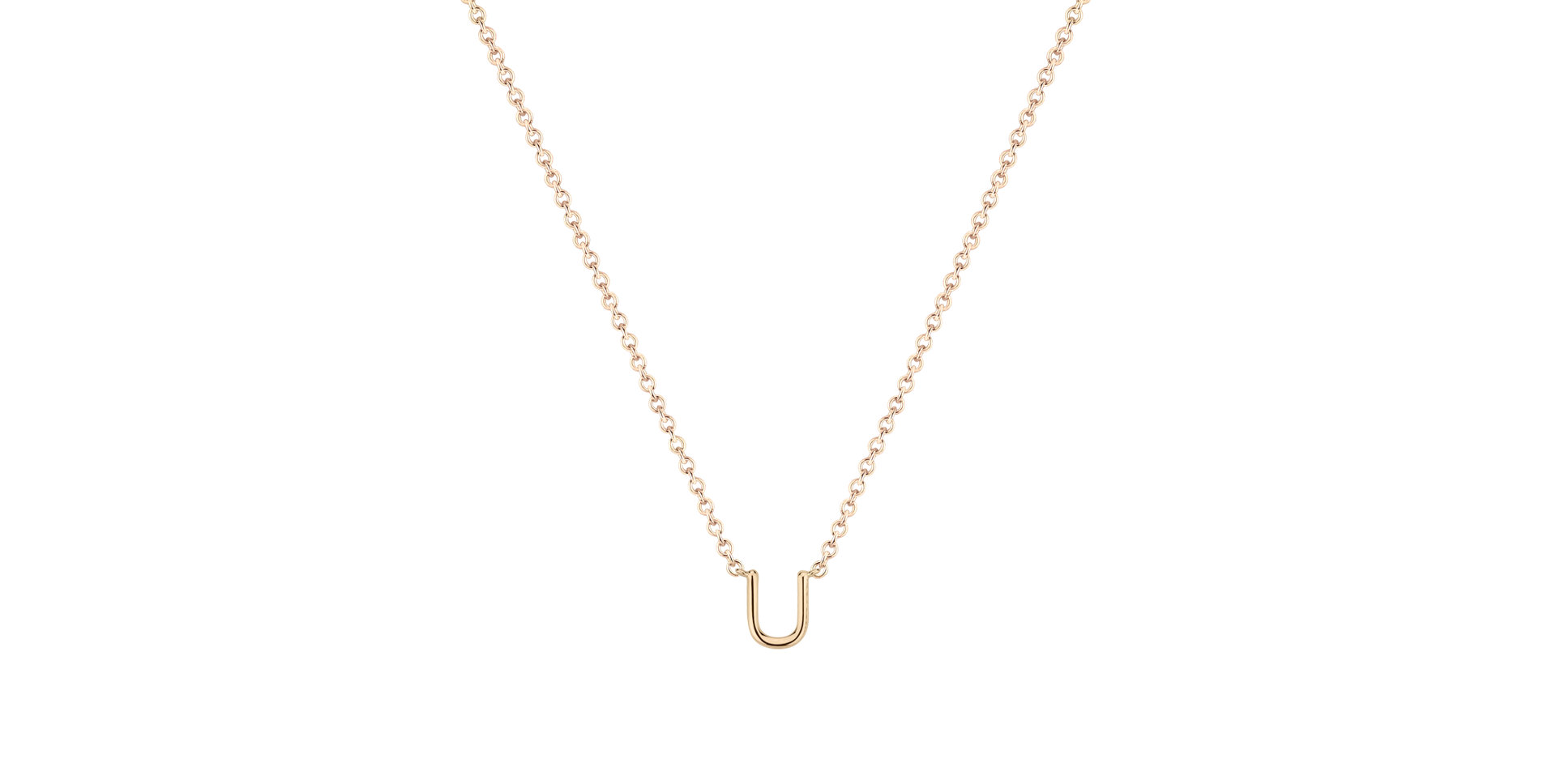 Diamond necklace Round Line U